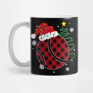 Buffalo Red Plaid Tennis Ball Christmas Sport Xmas Pajama Mug